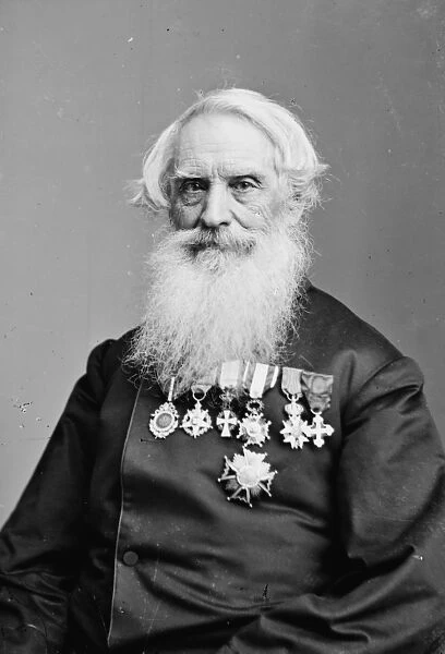 Samuel F. B. Morse, 1866 (b  /  w photo)