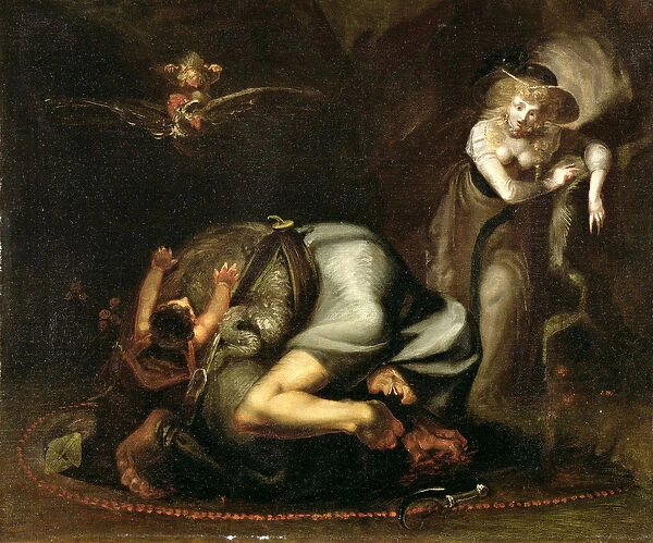 Scene of Witches from The Masque of Queens by Benjamin Jonson (1572-1637) c