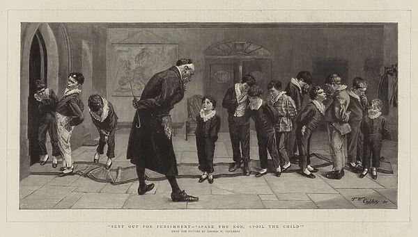 'Sent out for Punishment, Spare the Rod, Spoil the Child '(engraving)