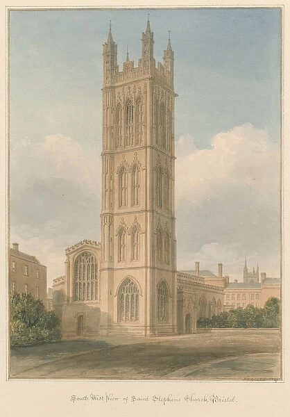Somerset - Bristol - Saint Stephens Church, 1827 (w  /  c on paper)