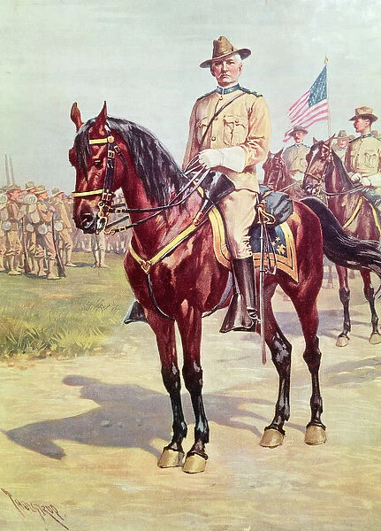 Spanish soldier in the American War (w  /  c on paper)