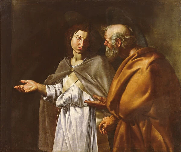 St. Peter Delivered by an Angel (oil on canvas)