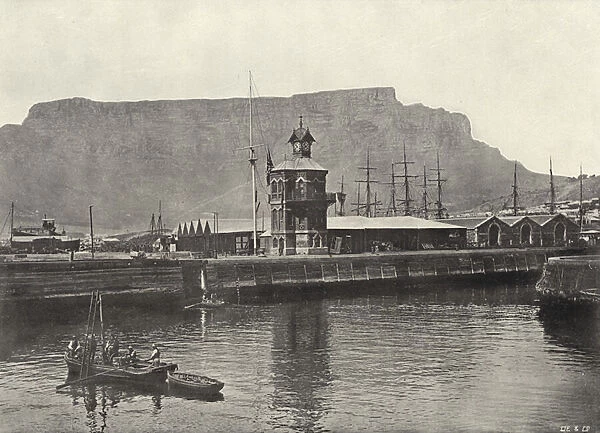 Table Mountain, from the Docks (b  /  w photo)