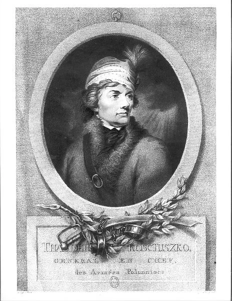 Tadeusz Kosciuszko (1746-1817), engraved by Christiaan Josi (d. 1828), published 1794-98