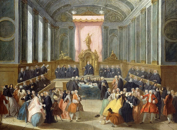 A Tribunal (oil on canvas)