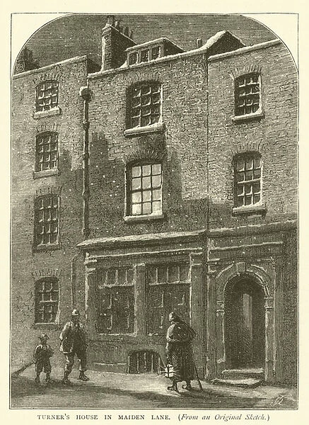Turners House in Maiden Lane, from an original sketch (engraving)