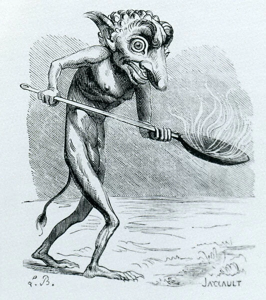 The Ukobach, illustration from the Dictionnaire Infernal by Jacques Albin