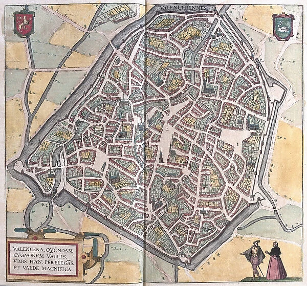 Valenciennes, France (engraving, 1572-1617)