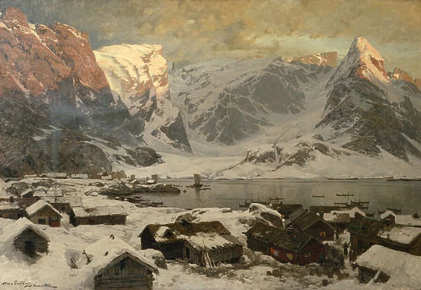 View from Reine in Lofoten, c. 1886 (oil on canvas)