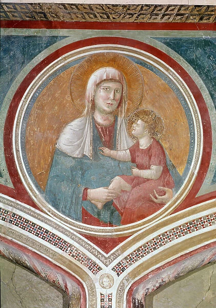 Virgin and child (Fresco, 1290-1295)