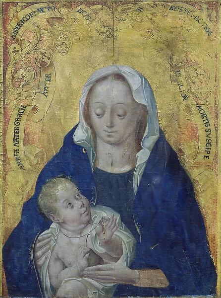 Virgin and Child (tempera on panel)