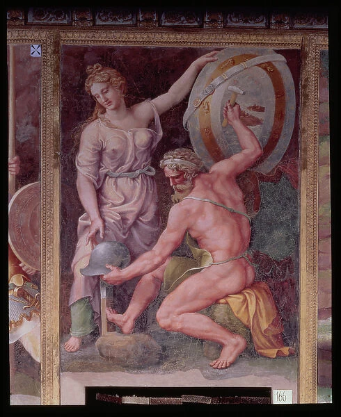 Vulcan forging the armour of Achilles (fresco)