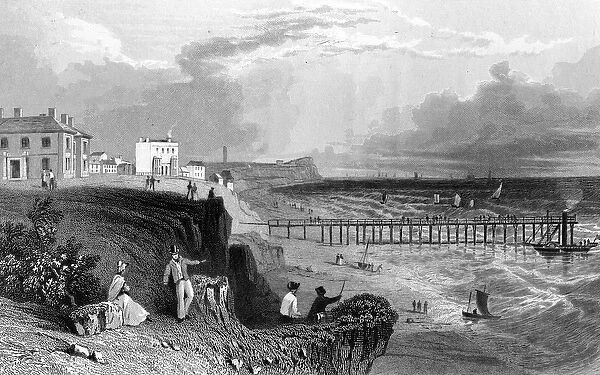 Walton on the Naze, Essex, engraved by William Tombleson, 1832 (engraving)