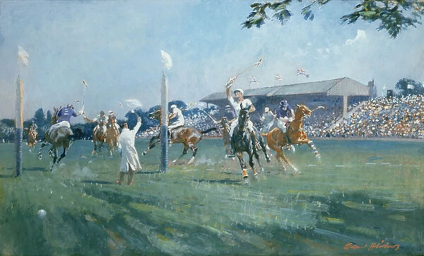 The Westchester Cup, Played at the Hurlingham Club, June 1936 (w  /  c on paper)