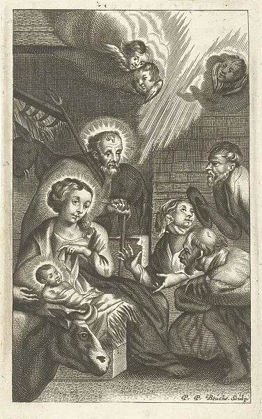 The Adoration of the Shepherds, Peter Paul Bouche, Anonymous, c. 1661 - c. 1713