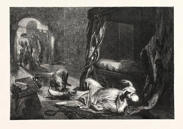 the Death of William the Conqueror, Drawn by J. Gilbert, 1861