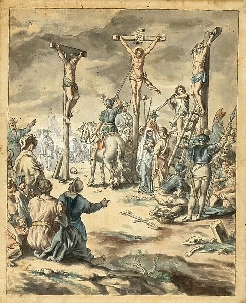 Drawings Prints, Drawing, Crucifixion Christ, Artist, Pehr Horberg, Swedish, Virestad