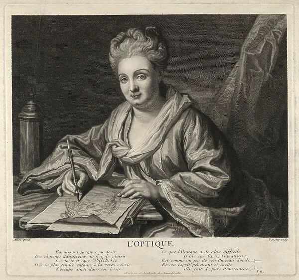 Drawings Prints, Print, L Optique, Artist, Michel Dossier, French, 1684-1750