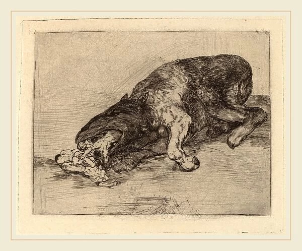 Francisco de Goya, Fiero monstruo! (Fierce Monster!), Spanish, 1746-1828, 1810-1820