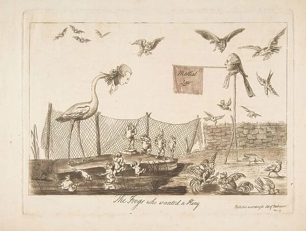 Frogs Wanted King July 14 1789 Aquatint etching