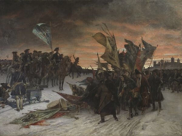 Gustaf CederstrAom Narva painting Charles XII