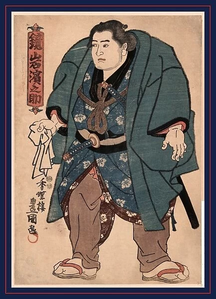 Kagamiiwa Hamanosuke, The sumo wrestler Kagamiiwa Hamanosuke. Utagawa, Toyokuni