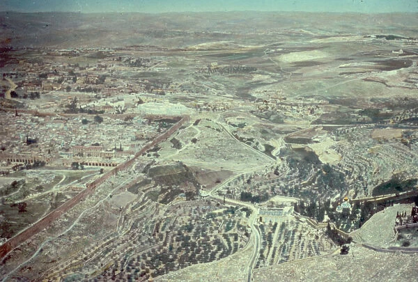 Kedron Kidron Valley Air 1950 Jerusalem Israel