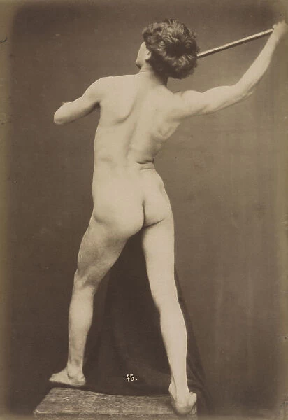 Male Nude 1870-1875 Guglielmo Marconi French