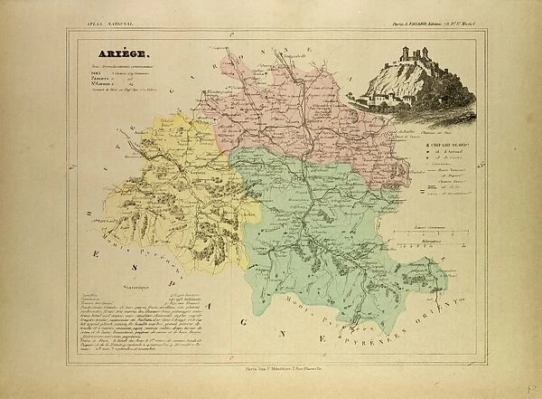 Map of Ariege, France
