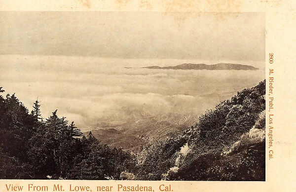 Mountains California History Pasadena 1905 View