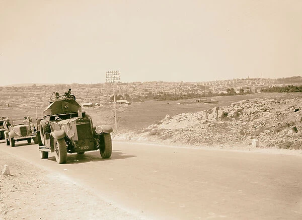 Palestine disturbances 1936 Armoured car preceding