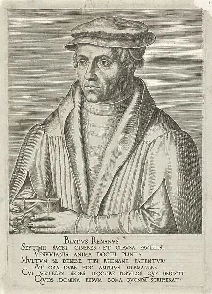 Portrait of Beatus Bild, Philips Galle, Hadrianus Junius, 1567