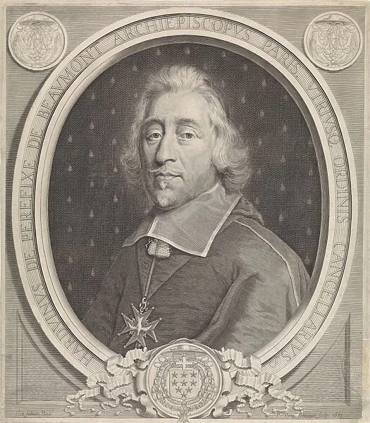 Portrait of the Paris archbishop Hardouin de Perefixe de Beaumont, Pieter van Schuppen