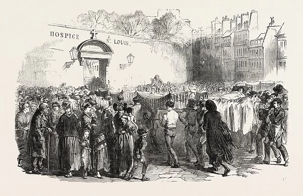 The Revolution in France: Carrying the Wounded to the Hospital of St. Louis, 1851