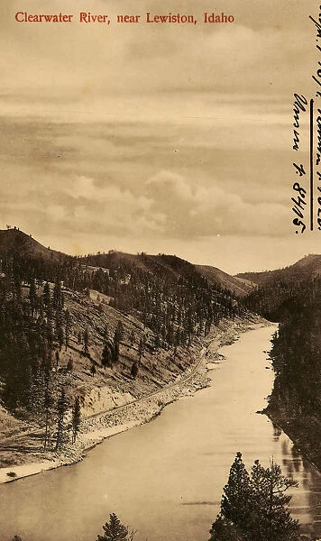 Rivers Idaho Rail tracks United States 1906 Lewiston