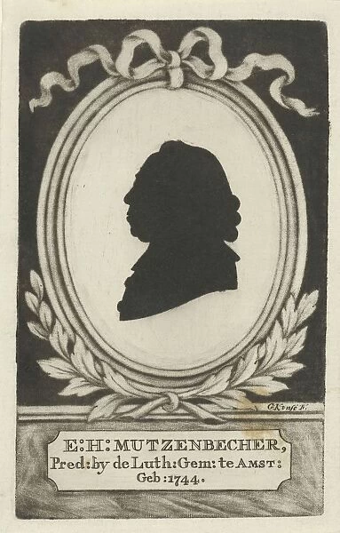 Silhouette portrait Esdras Heinrich MAOEtzenbecher
