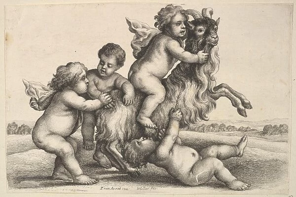 Four small boys goat 1625-77 Etching state