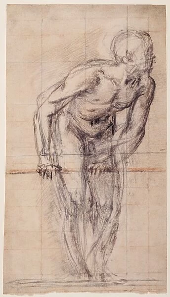 A Standing Male Nude (recto), A Standing Male Nude (verso)