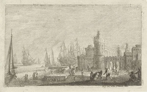 View of harbor fortifications, Matthieu van Plattenberg, unknown, 1617 - 1660