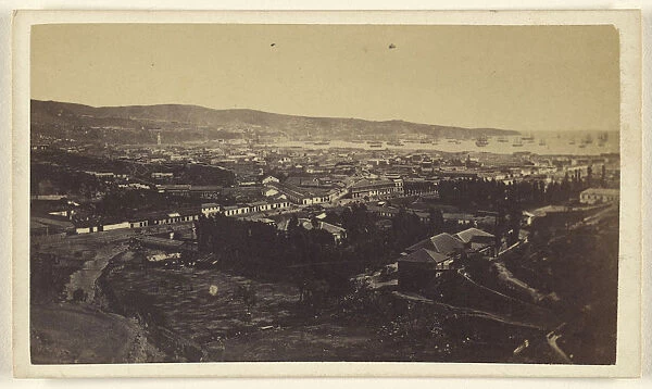 View Valparaiso Chile Helsby & Co 1870s Albumen silver print