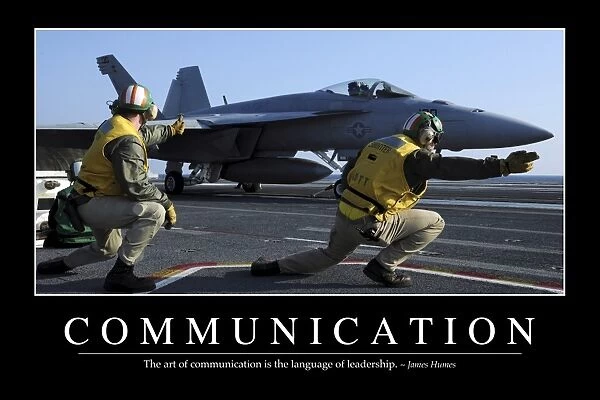 Communication: Inspirational Quote and Motivational Poster