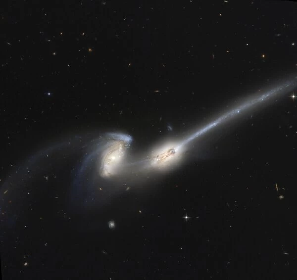 NGC 4676, also known as the Mice Galaxies