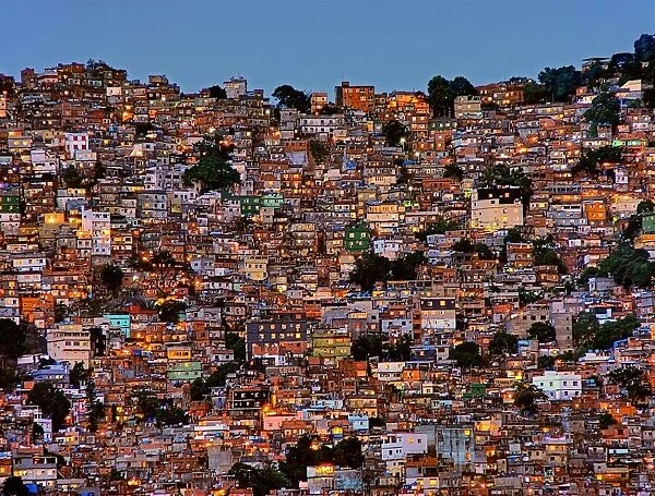 Nightfall in the Favela da Rocinha
