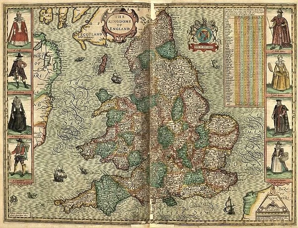 John Speeds map of the Kingdom of England, 1611
