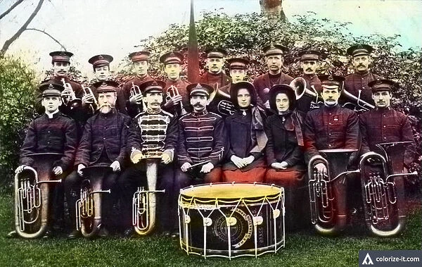 Salvation Army brass band, c. 1910