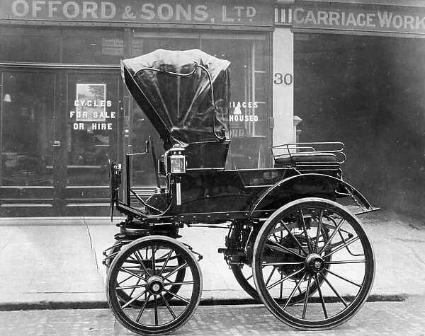 1897 Headland electric dog cart. Creator: Unknown