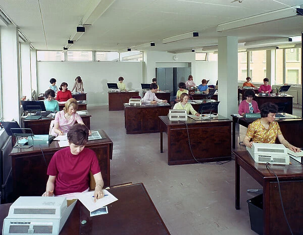 Administration office at Huntsman House, Leeds, West Yorkshire, 1968