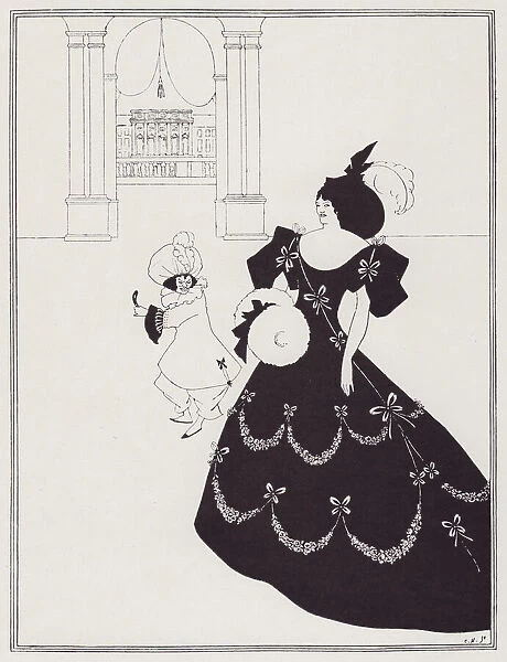 Comedy-Ballet of Marionettes, I, 1894. Creator: Aubrey Beardsley