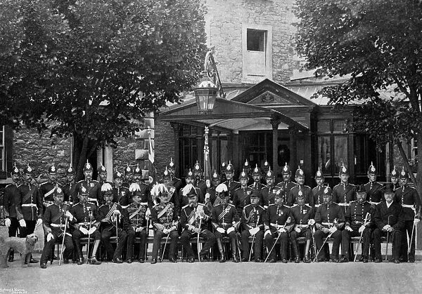 The Duke of Saxe-Coburg and Gotha and the officers of the Plymouth Division, 1896