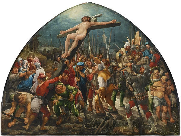 The Elevation of the Cross, c. 1525. Artist: Huber, Wolf (1480  /  5-1553)